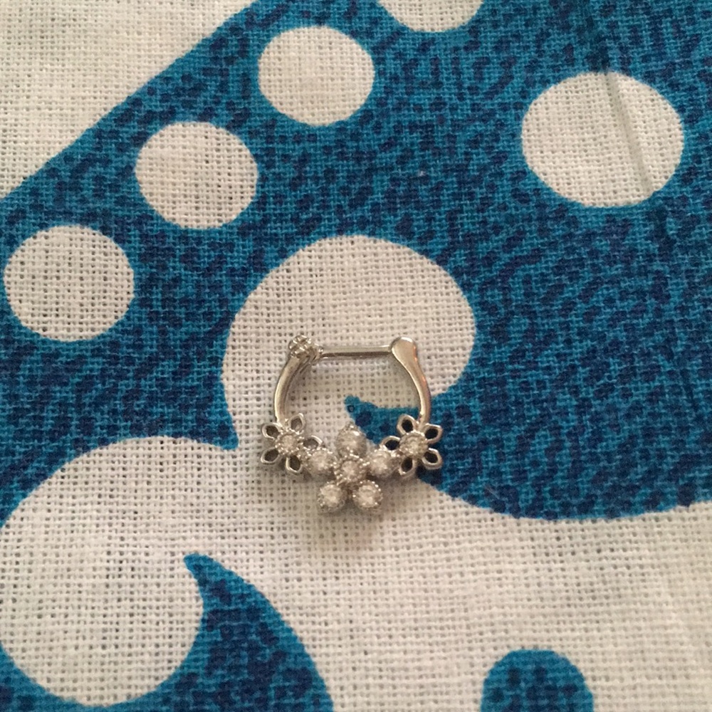 Silver 16G Medium Septum Ring